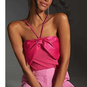 Maeve Fuchsia Satin Blouse